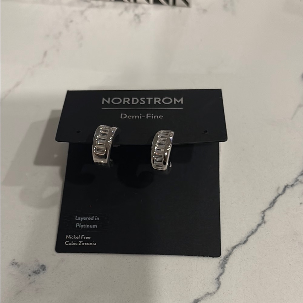 Nordstrom Silver Hoop Earrings